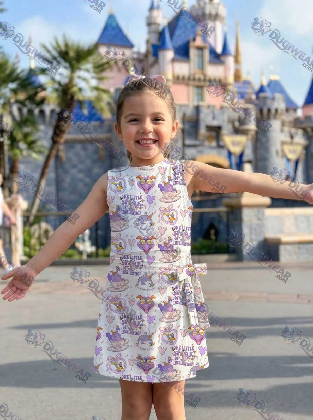 Girls Disney Figment Athletic Dress - Tennis Dress Skirt, Family Matching Outfit Girls Disney Figment Athletic Dress - Tennis Dress Skirt, Family Matching Outfit