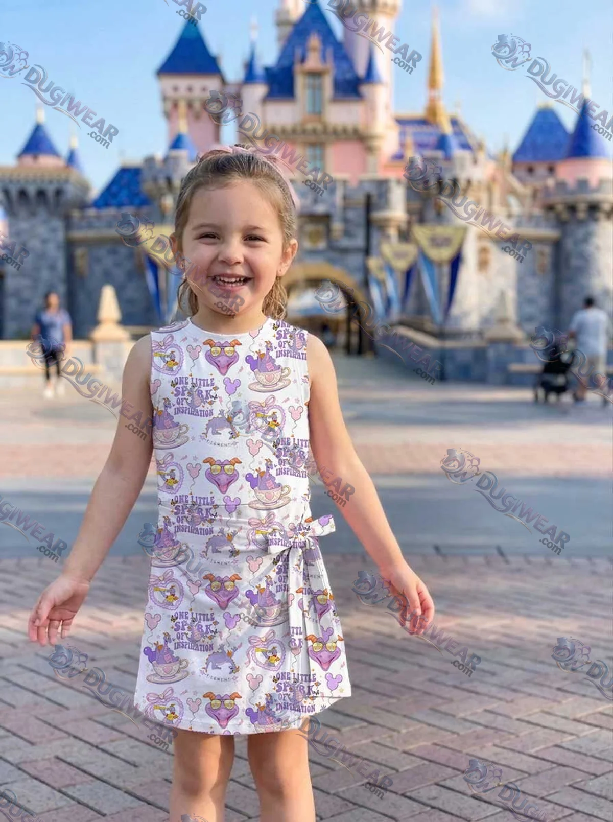 Girls Disney Figment Athletic Dress - Tennis Dress Skirt, Family Matching Outfit Girls Disney Figment Athletic Dress - Tennis Dress Skirt, Family Matching Outfit