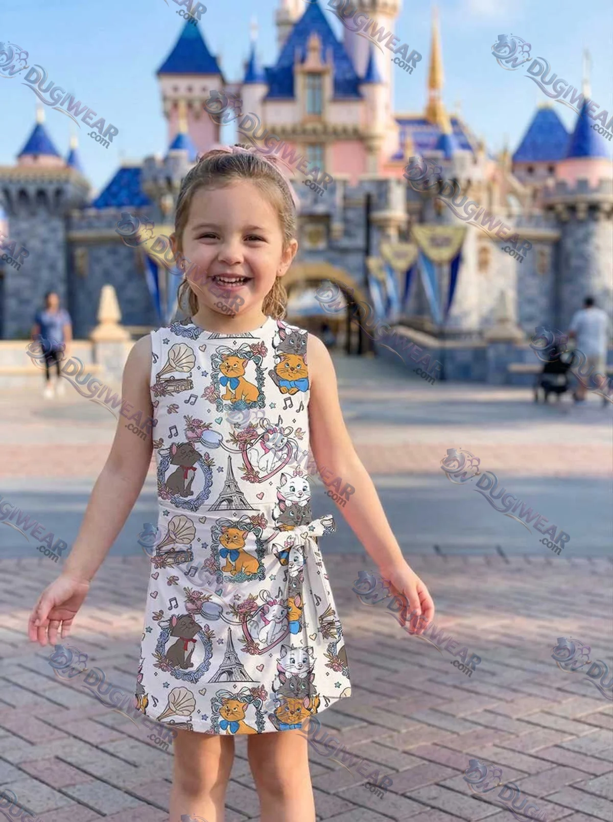 Girls Disney Marie Aristocats Eiffel Tower Athletic Dress - Tennis Dress Skirt, Family Matching Outfit Girls Disney Marie Aristocats Eiffel Tower Athletic Dress - Tennis Dress Skirt, Family Matching Outfit