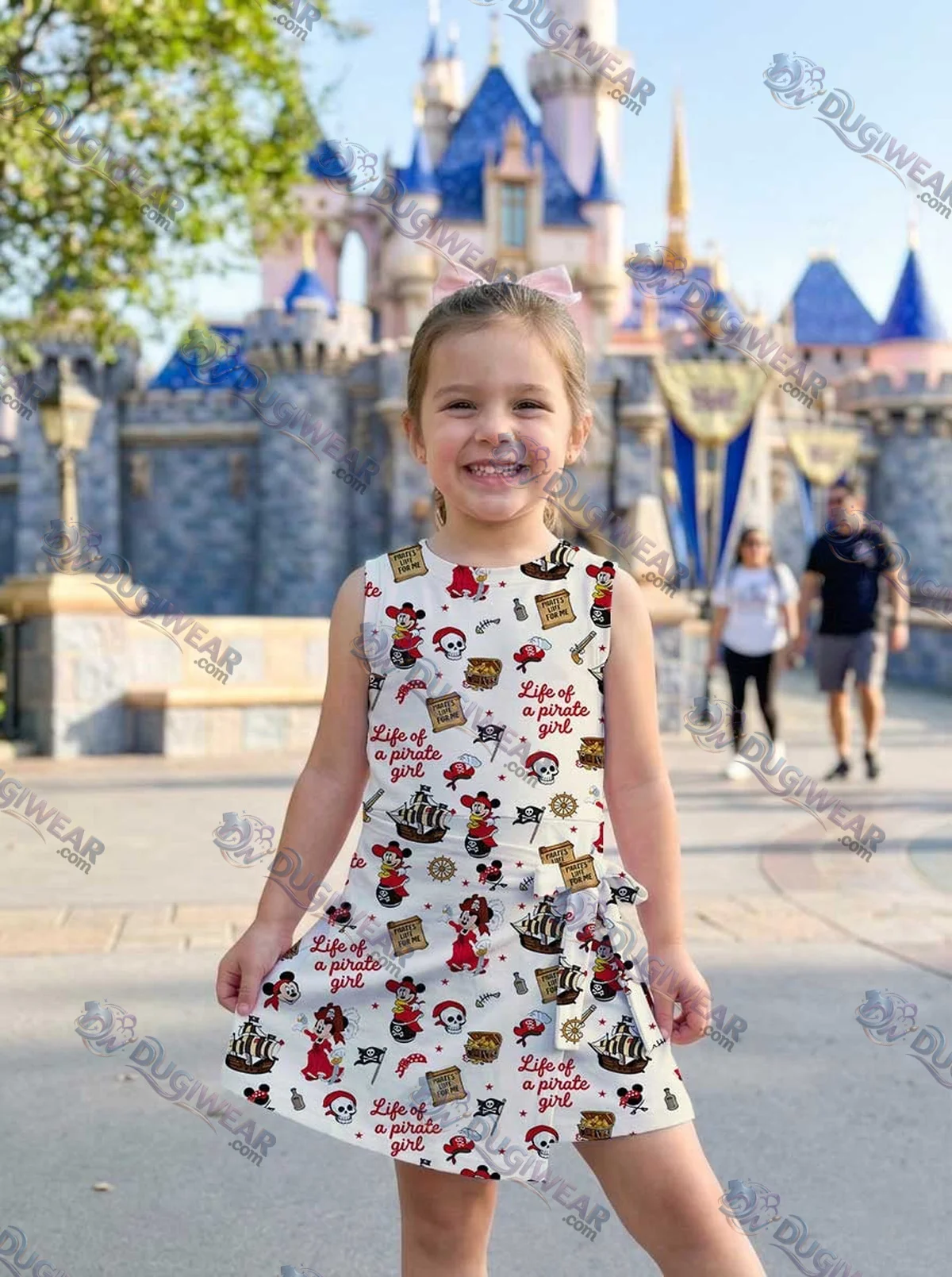 Girls Disney Mickey Pirate Treasure Map Athletic Dress - Tennis Dress Skirt, Family Matching Outfit Girls Disney Mickey Pirate Treasure Map Athletic Dress - Tennis Dress Skirt, Family Matching Outfit