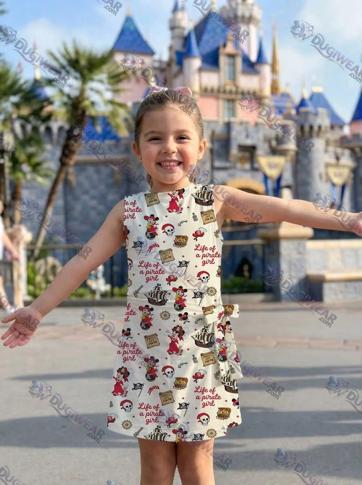 Girls Disney Mickey Pirate Treasure Map Athletic Dress - Tennis Dress Skirt, Family Matching Outfit Girls Disney Mickey Pirate Treasure Map Athletic Dress - Tennis Dress Skirt, Family Matching Outfit
