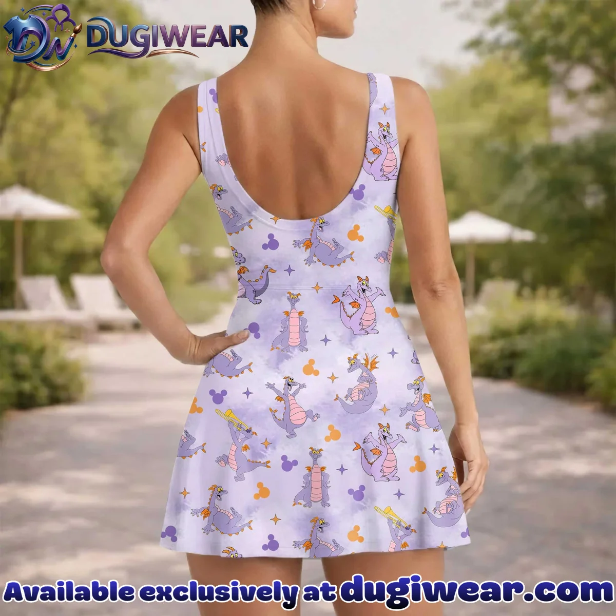 Girls Figment Dragon Athletic Dress - Tennis Dress Skirt, Family Matching EPCOT Outfit Girls Figment Dragon Athletic Dress - Tennis Dress Skirt, Family Matching EPCOT Outfit