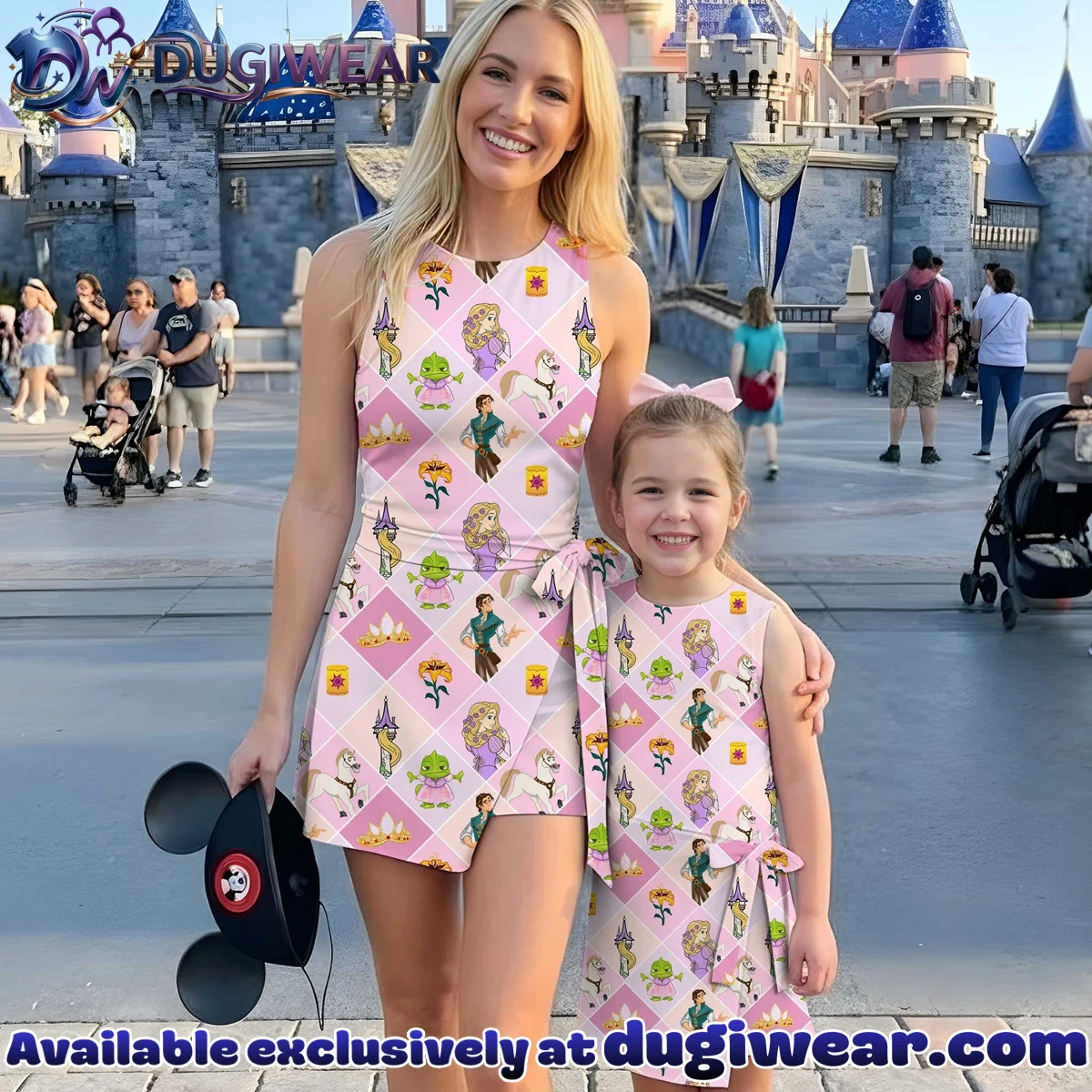 Girls Rapunzel Athletic Dress - Tennis Dress Skirt, Family Matching Princess Outfit