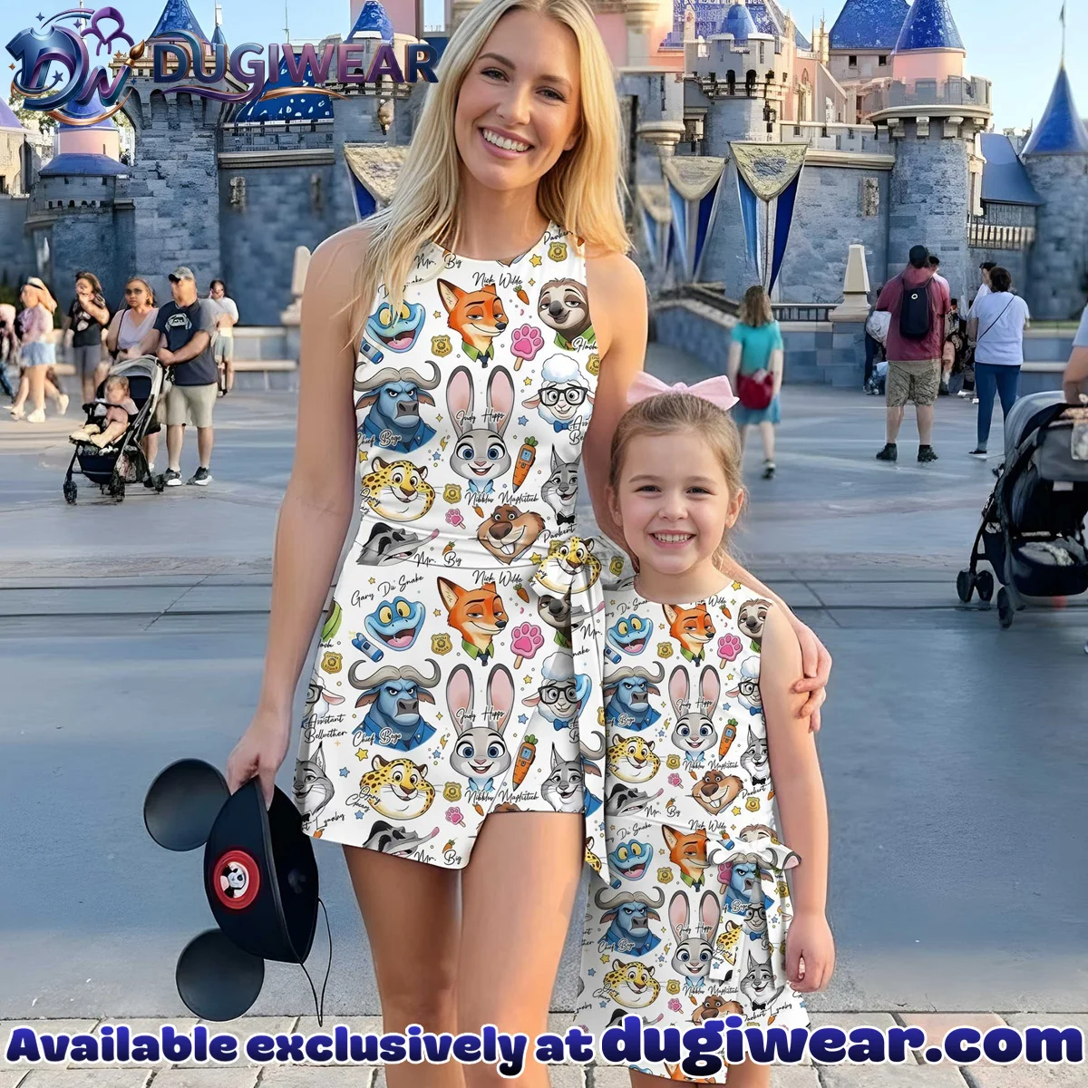 Girls Zootopia Characters Athletic Dress - Tennis Dress Skirt, Family Matching Disney Outfit