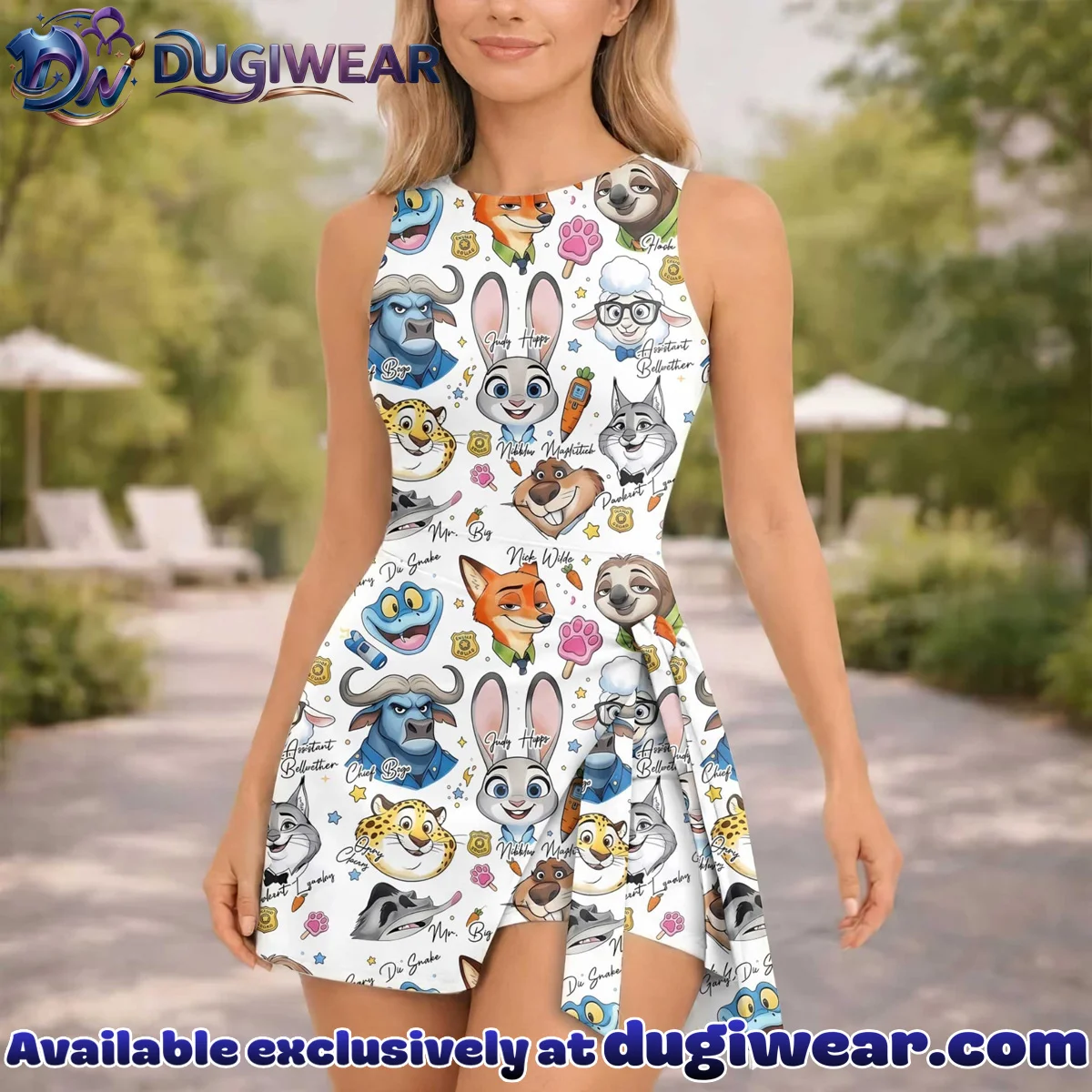 Girls Zootopia Characters Athletic Dress - Tennis Dress Skirt, Family Matching Disney Outfit Girls Zootopia Characters Athletic Dress - Tennis Dress Skirt, Family Matching Disney Outfit