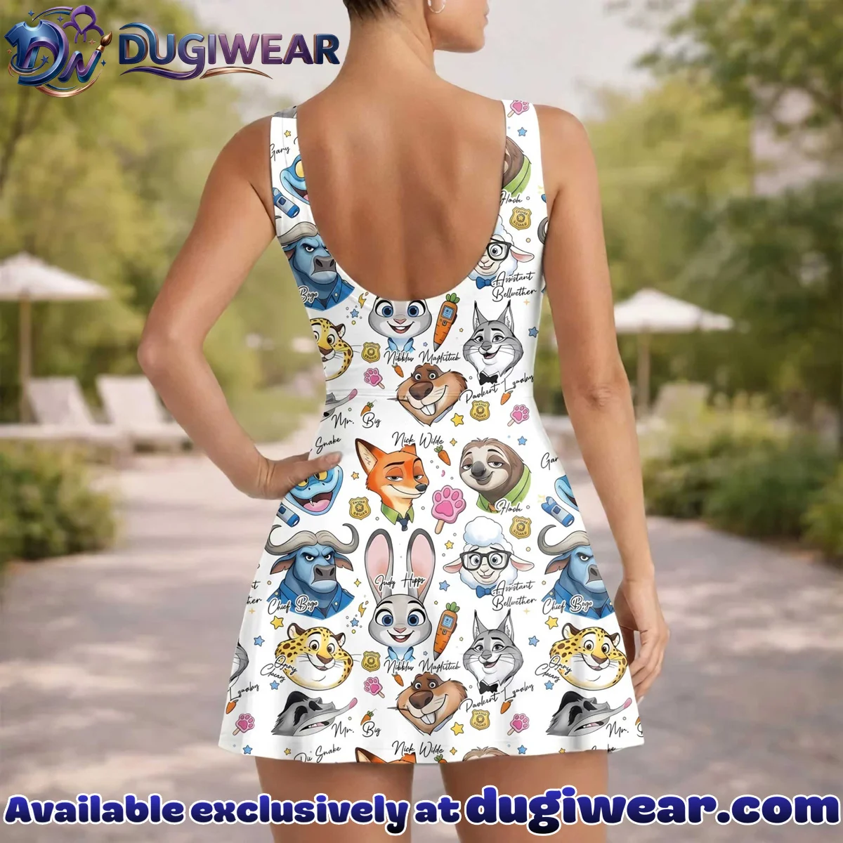 Girls Zootopia Characters Athletic Dress - Tennis Dress Skirt, Family Matching Disney Outfit Girls Zootopia Characters Athletic Dress - Tennis Dress Skirt, Family Matching Disney Outfit