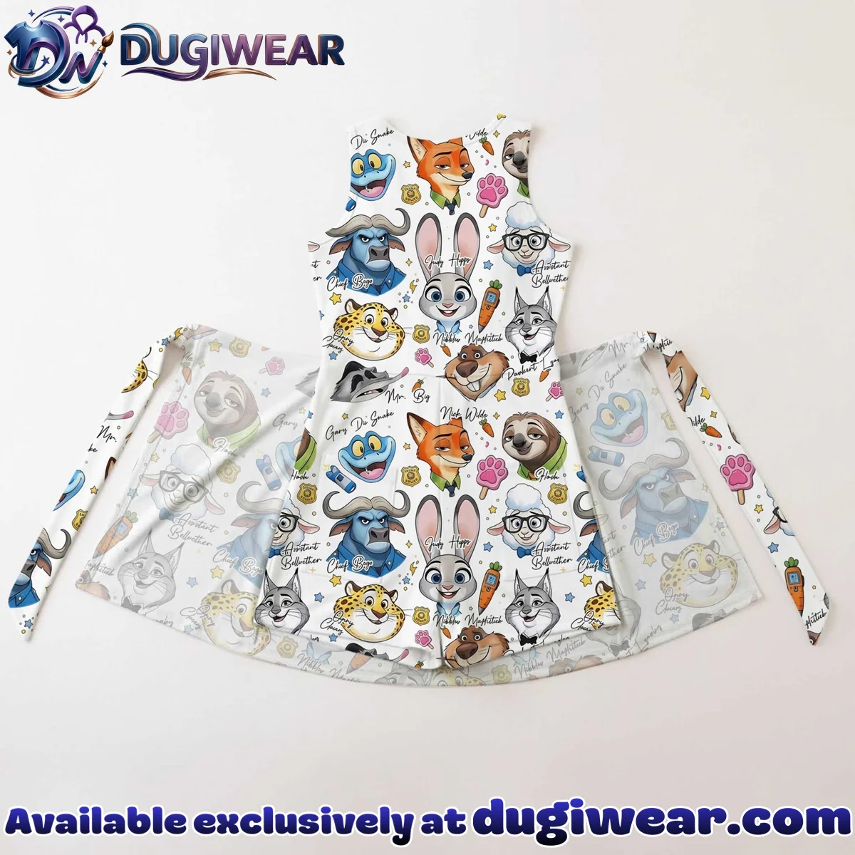 Girls Zootopia Characters Athletic Dress - Tennis Dress Skirt, Family Matching Disney Outfit Girls Zootopia Characters Athletic Dress - Tennis Dress Skirt, Family Matching Disney Outfit