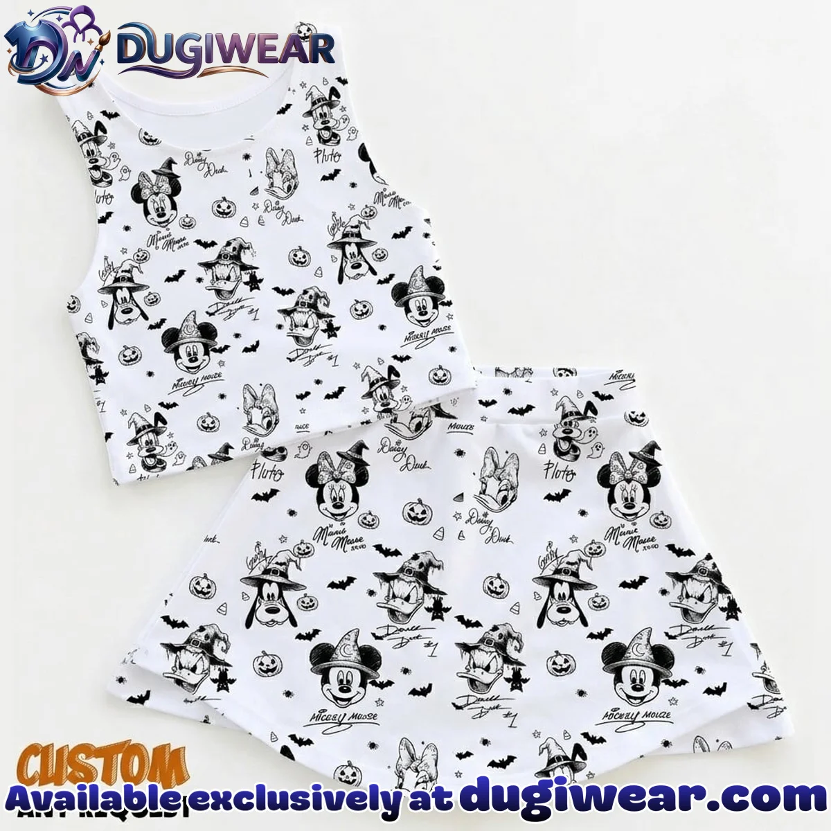 Halloween Mickey & Friends Matching Dress Set, Mom And Me Outfit, Disney Park Vacation Clothes