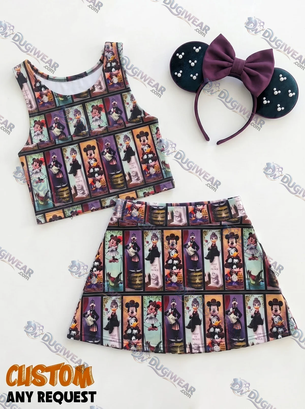 Haunted Mansion Matching Dress Set, Mom And Me Outfit, Disney Park Vacation Clothes