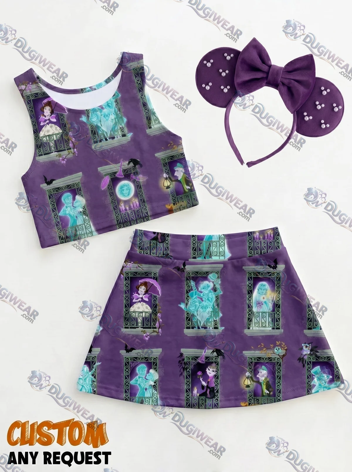 Haunted Mansion Matching Dress Set, Mom And Me Outfit, Disney Park Vacation Clothes