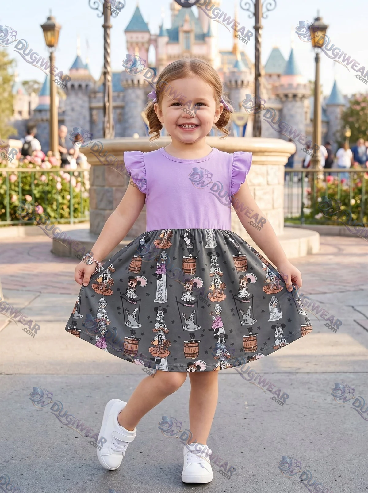 Haunted Mansion Twirl Skater Dress, Disney Parks Outfit for Girls, Disney Halloween Skater Dress