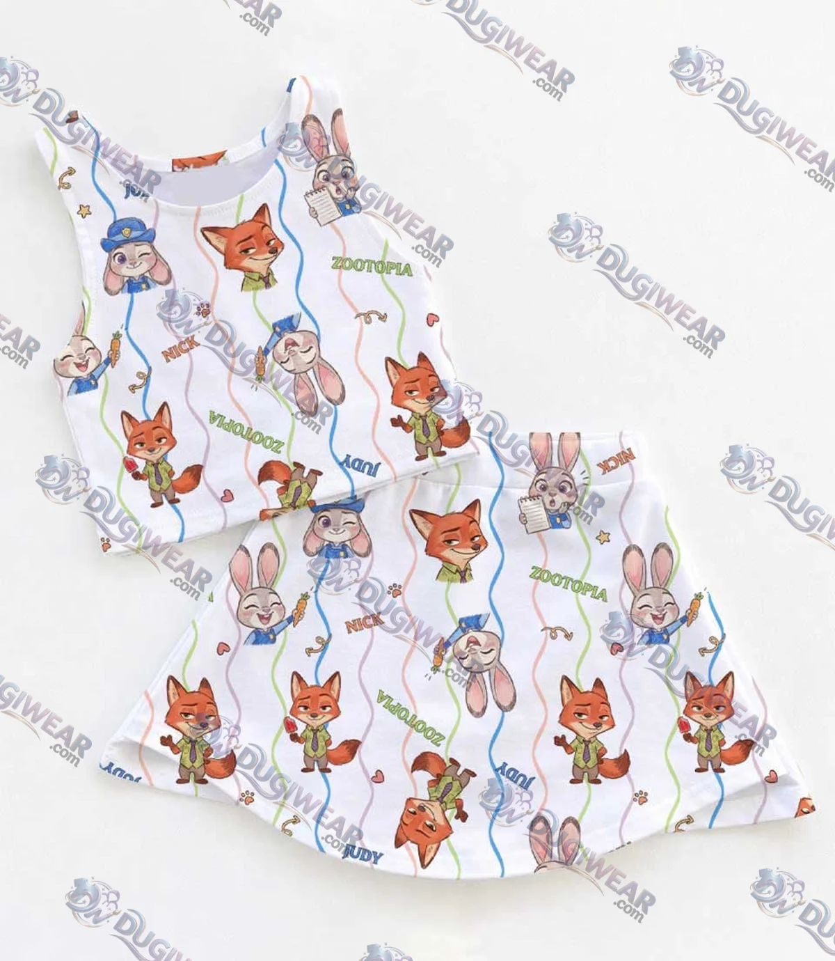 Judy Hopps Zootopia Dress Set, Officer Bunny Power Birthday Vacation Outfit
