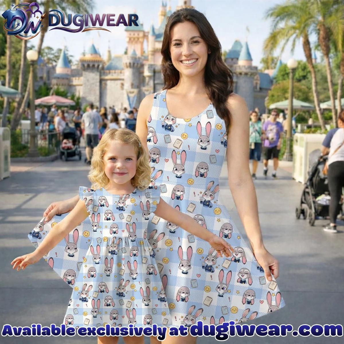 Judy Hopps Zootopia Ruffle Skater Dress, Officer Bunny Summer Vacation Outfit