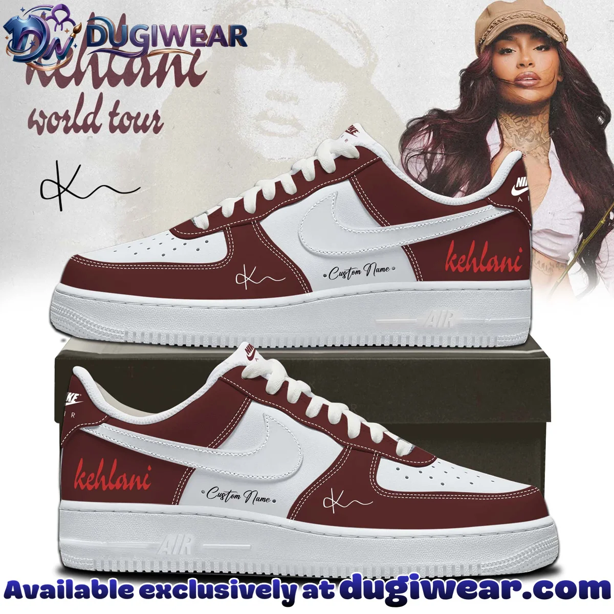 KEHLANI Custom Air Force 1 & Jordan 1 Shoes [Batch 14]