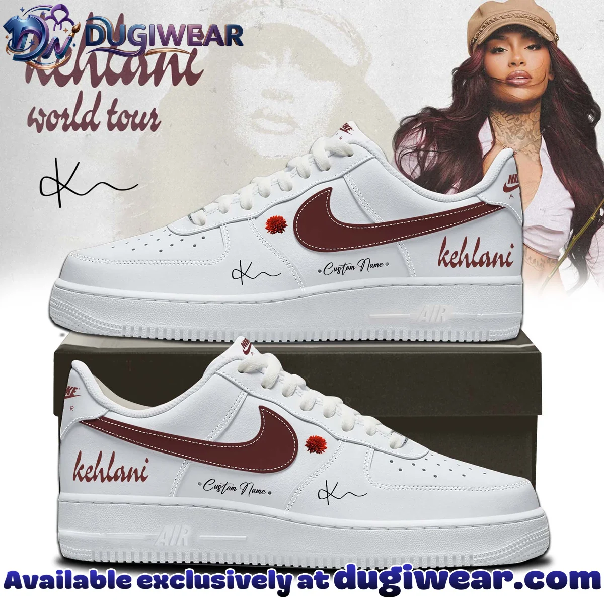 KEHLANI Custom Air Force 1 & Jordan 1 Shoes - Part 9