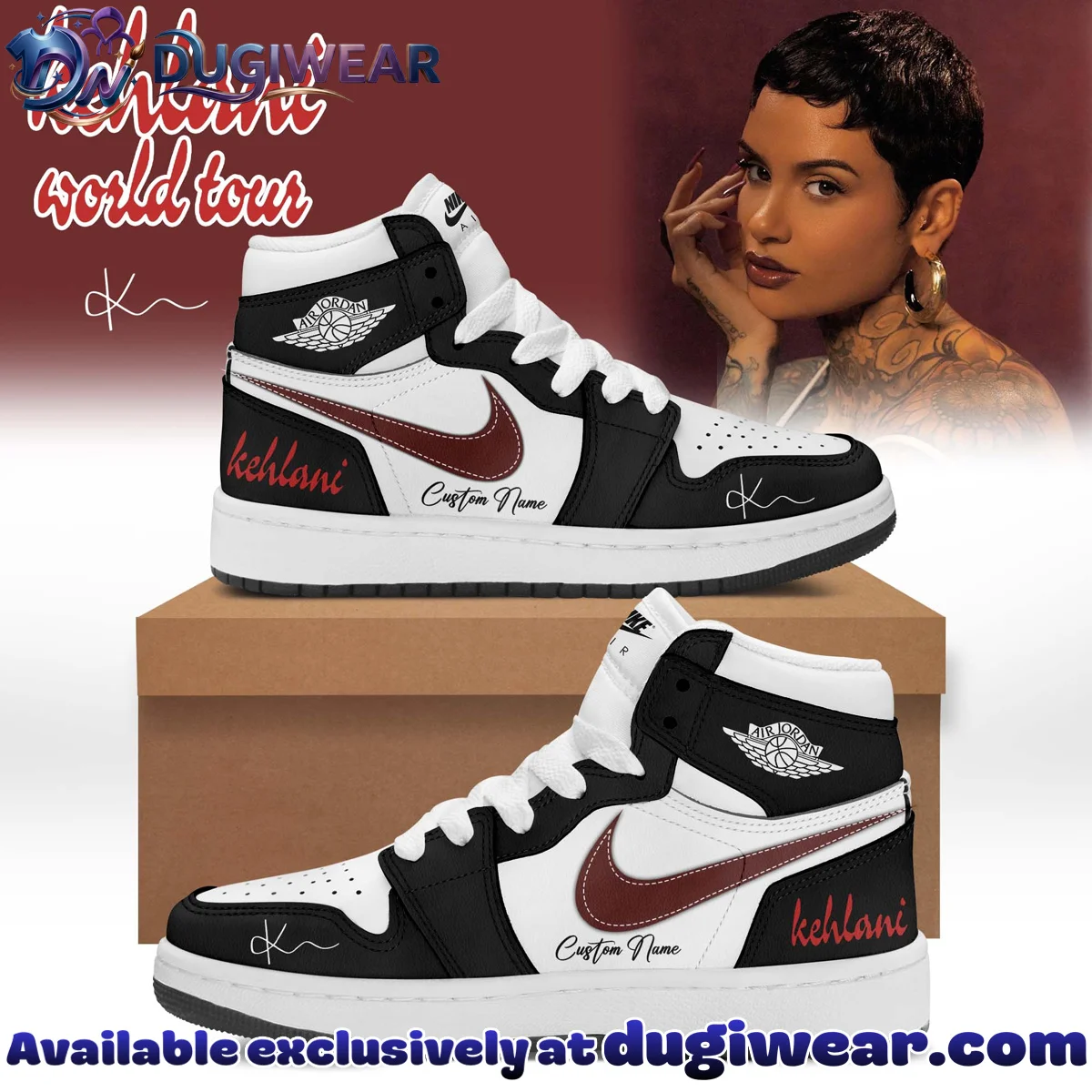KEHLANI World Tour Custom Air Force 1 & Jordan 1 Shoes [Drop 4]