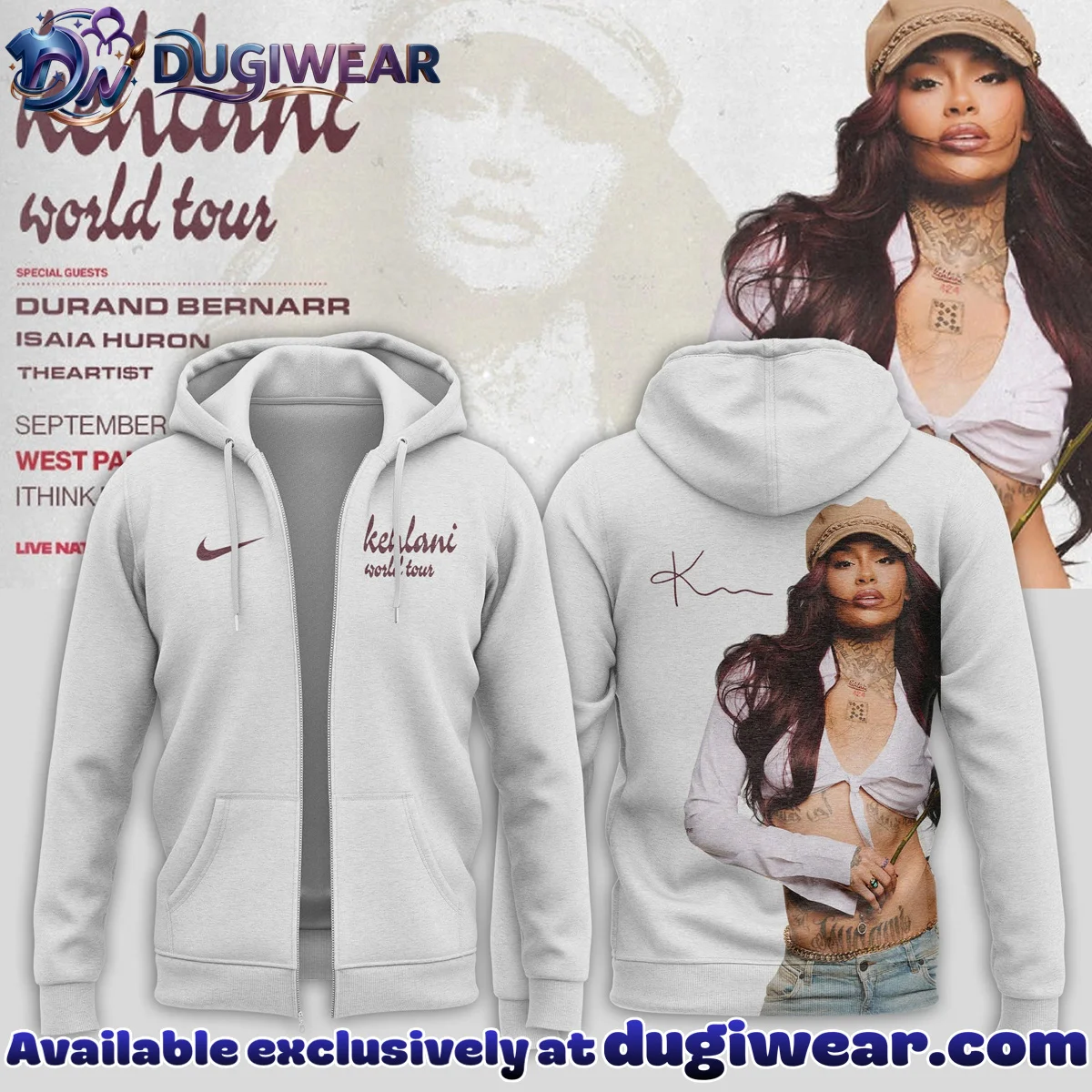 KEHLANI World Tour Shirt & Hoodie (Release 18)