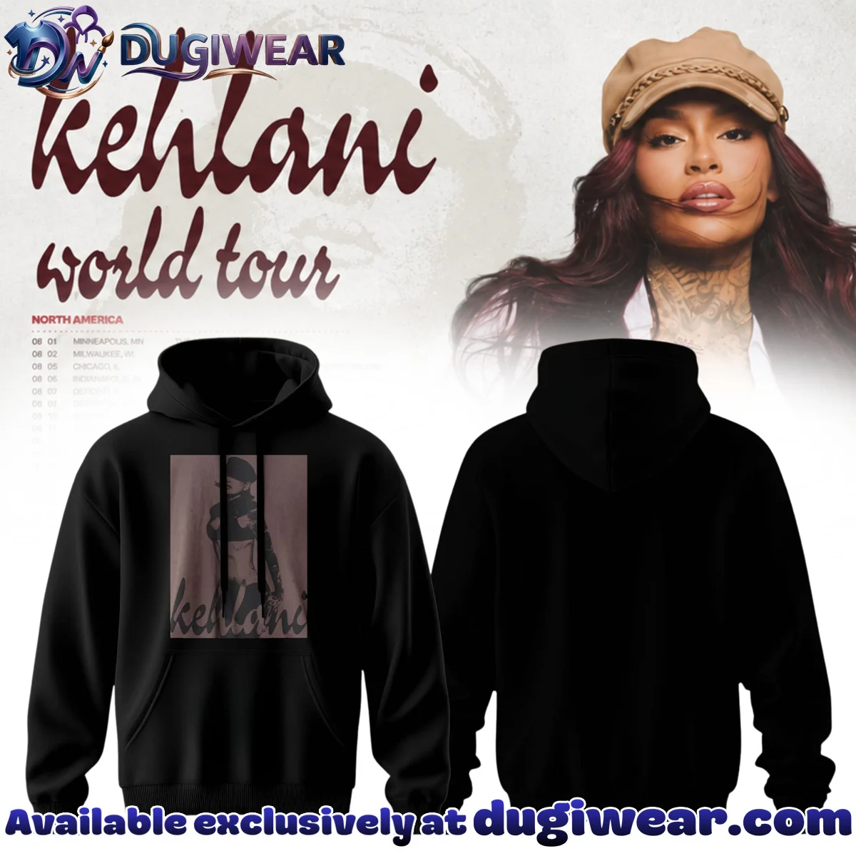 Kehlani World Tour Signature Shirt & Hoodie - Part 1