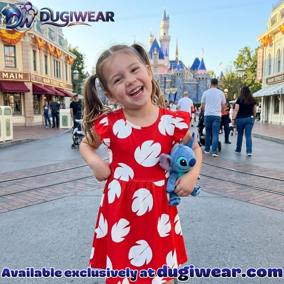 Lilo Ruffle Skater Dress, Lilo And Stitch Disney Park Skater Dress, Hawaiian Park Vacation Outfit For Girls Lilo Ruffle Skater Dress, Lilo And Stitch Disney Park Skater Dress, Hawaiian Park Vacation Outfit For Girls