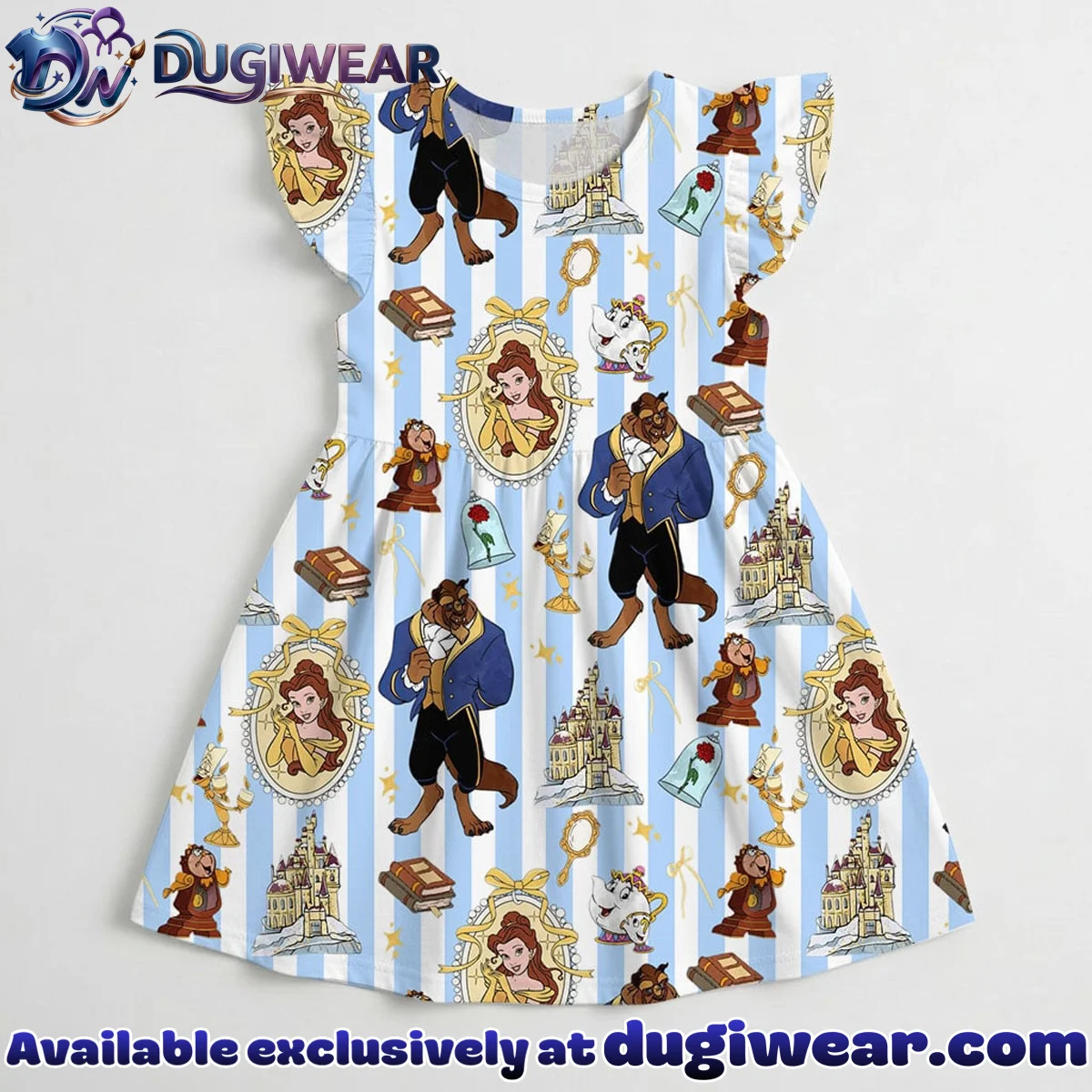 Magical Belle Princess Coquette Ruffle Skater Dress, Belle Outfit, Disney Birthday Girl Toddler Summer Vacation Skirt Gear Magical Belle Princess Coquette Ruffle Skater Dress, Belle Outfit, Disney Birthday Girl Toddler Summer Vacation Skirt Gear