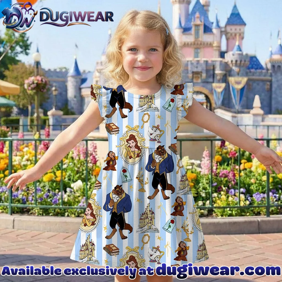 Magical Belle Princess Coquette Ruffle Skater Dress, Belle Outfit, Disney Birthday Girl Toddler Summer Vacation Skirt Gear Magical Belle Princess Coquette Ruffle Skater Dress, Belle Outfit, Disney Birthday Girl Toddler Summer Vacation Skirt Gear
