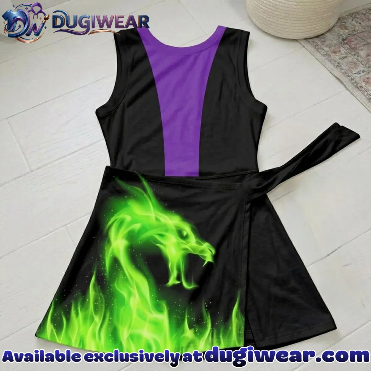 Maleficent Athletic Dress - Tennis Dress Skirt, Disney Villains Park Vacation Outfit, Maleficent Skort Dress