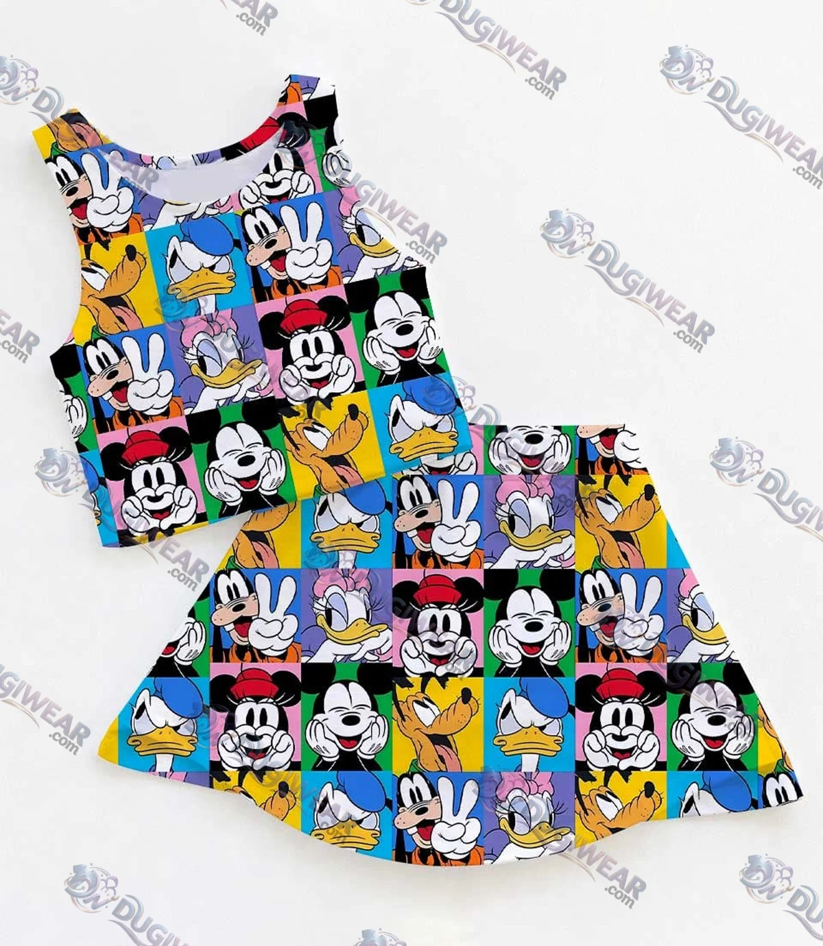 Mickey And Friends Dress Set, Disney Family Vacation Matching Outfit