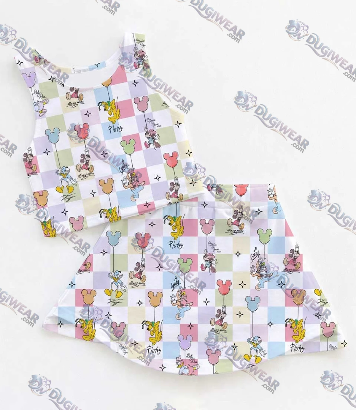 Mickey & Friends Signature Dress Set, Disney Family Vacation Matching Outfit