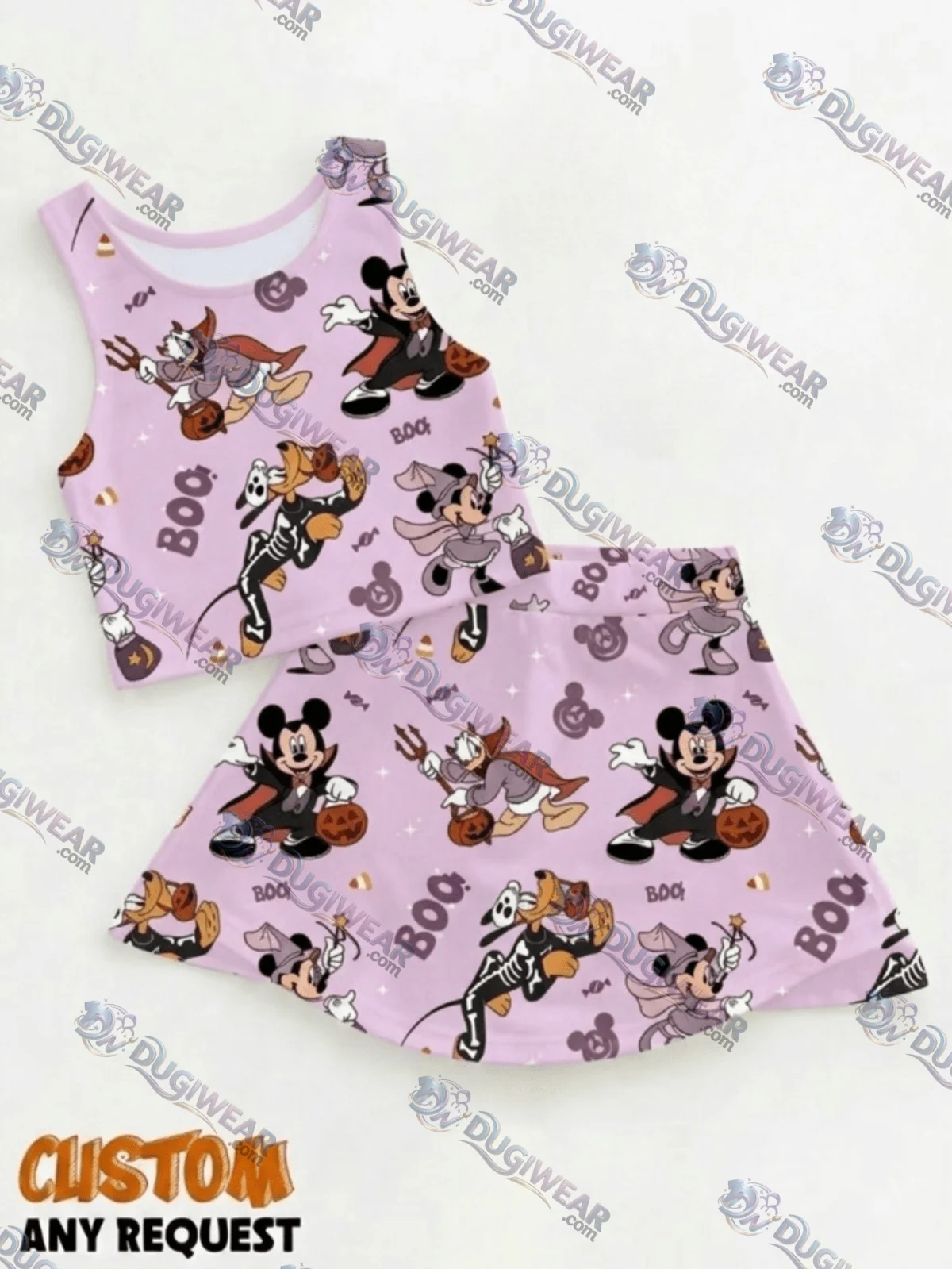 Mickey Halloween Matching Dress Set, Mom And Me Outfit, Disney Park Vacation Clothes
