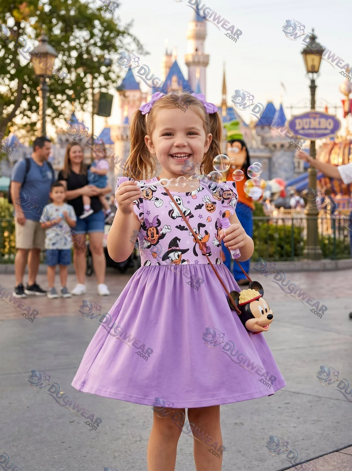 Mickey Halloween Twirl Skater Dress, Disney Parks Outfit for Girls, Mickey's Not-So-Scary Halloween Skater Dress
