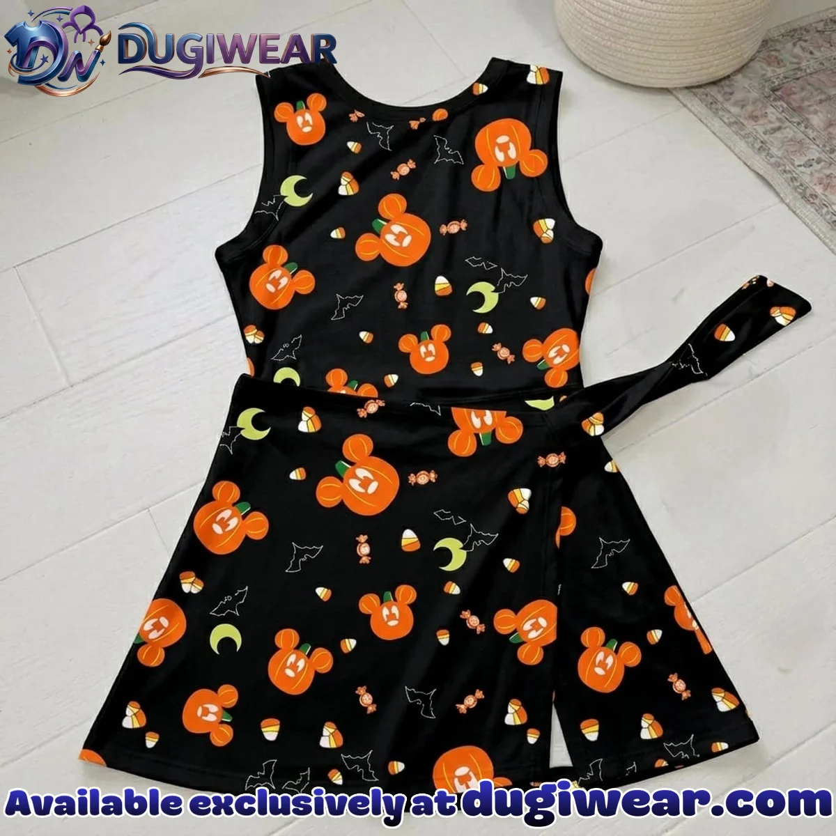 Mickey Pumpkin Halloween Athletic Dress - Tennis Dress Skirt, Spooky Mouse Ears WDW Halloween Outfit Mickey Pumpkin Halloween Athletic Dress - Tennis Dress Skirt, Spooky Mouse Ears WDW Halloween Outfit