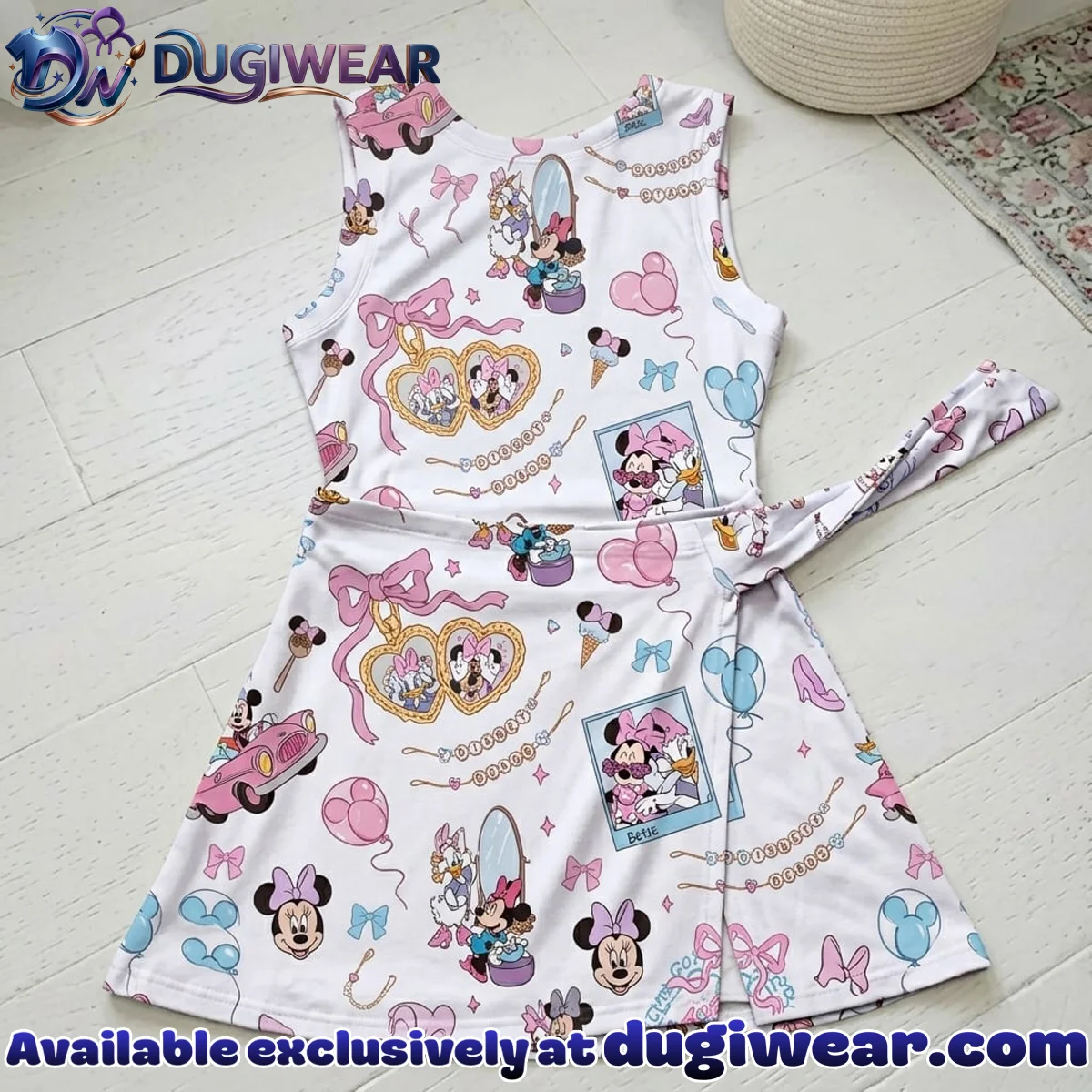 Minnie Daisy Coquette Athletic Dress - Tennis Dress Skirt, Disney Park Vacation Outfit, Minnie Mouse Skort Dress