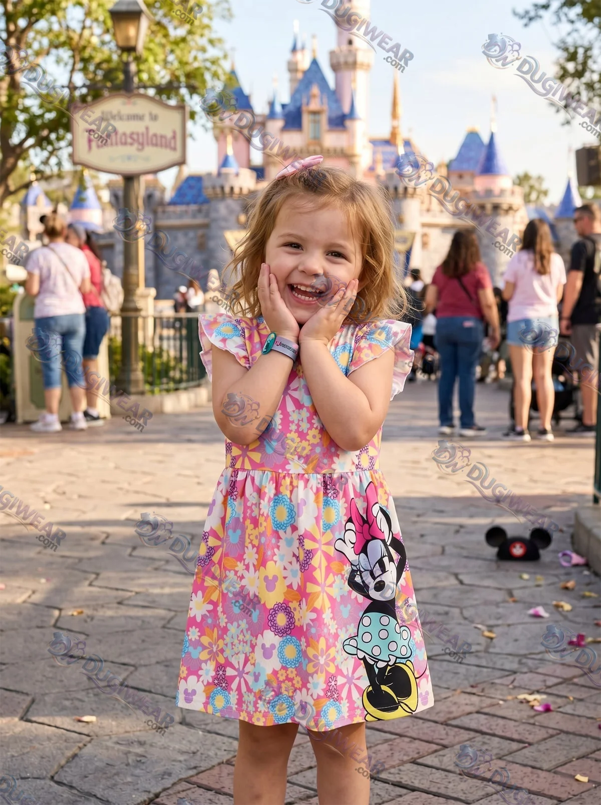 Minnie Mouse Floral Twirl Skater Dress, Disney Parks Outfit for Girls, Minnie Mouse Skater Dress
