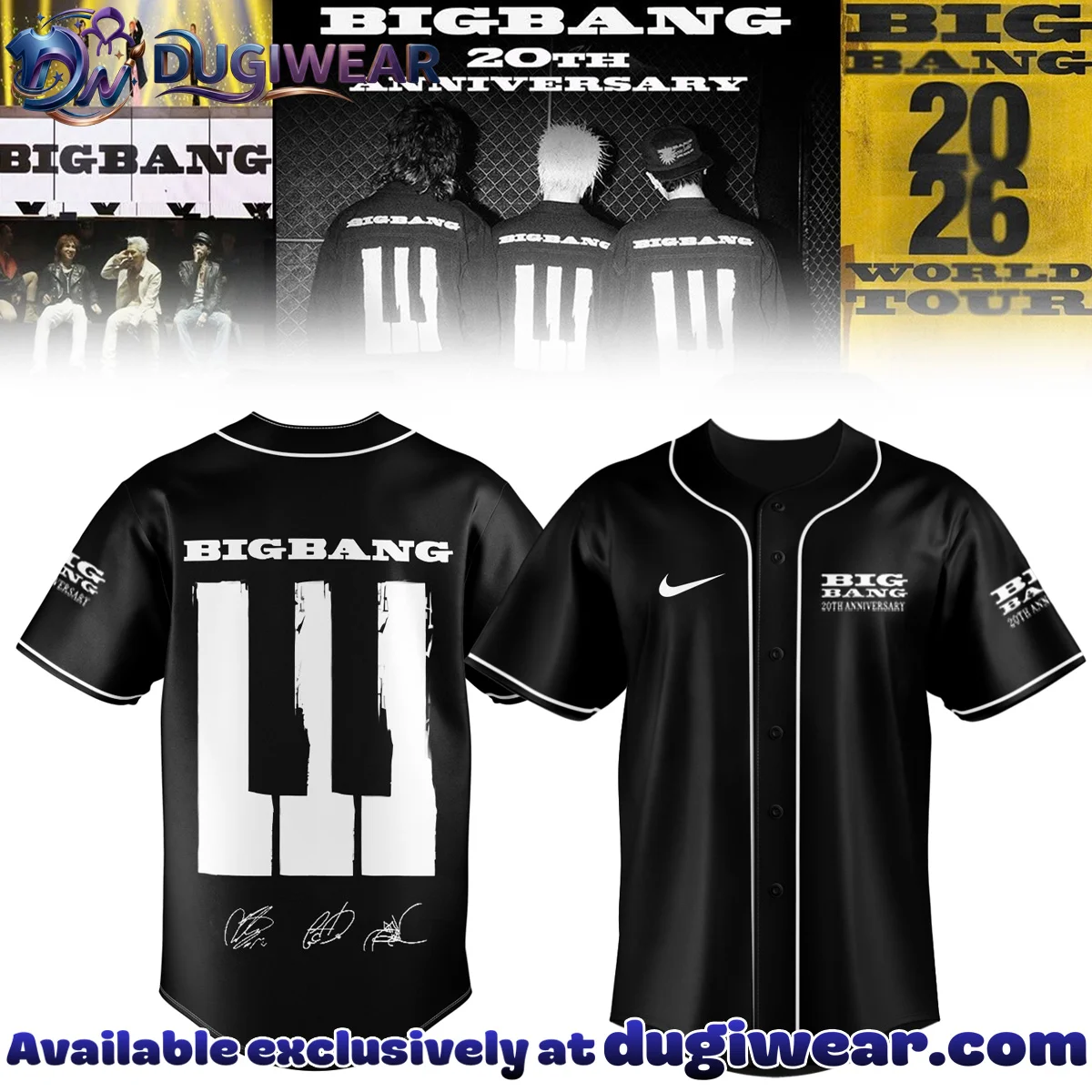 MLB All Team x BIGBANG WORLD TOUR Baseball Jersey - Part 2