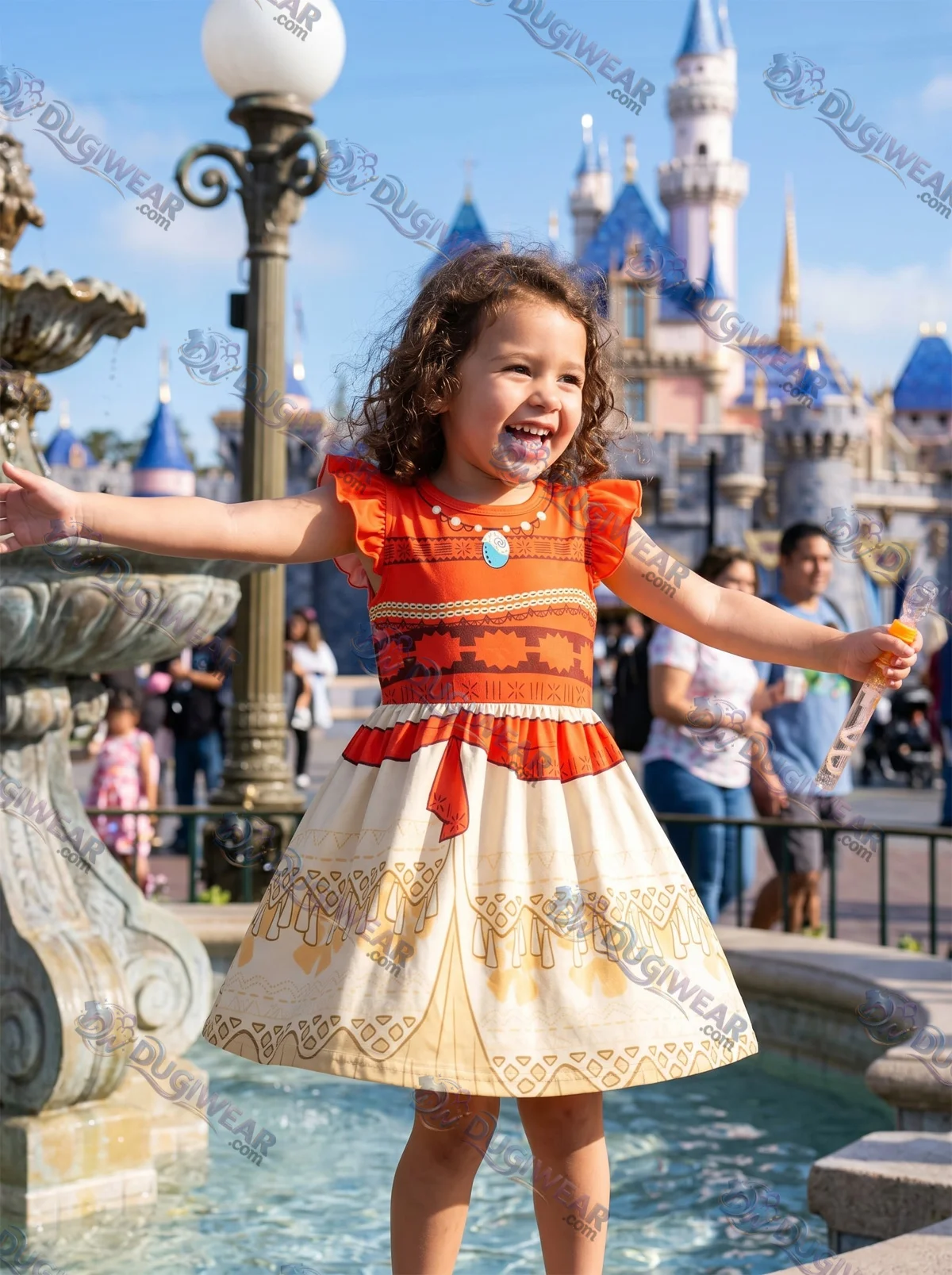 Moana Twirl Skater Dress, Disney Parks Outfit for Girls, Princess Moana Skater Dress