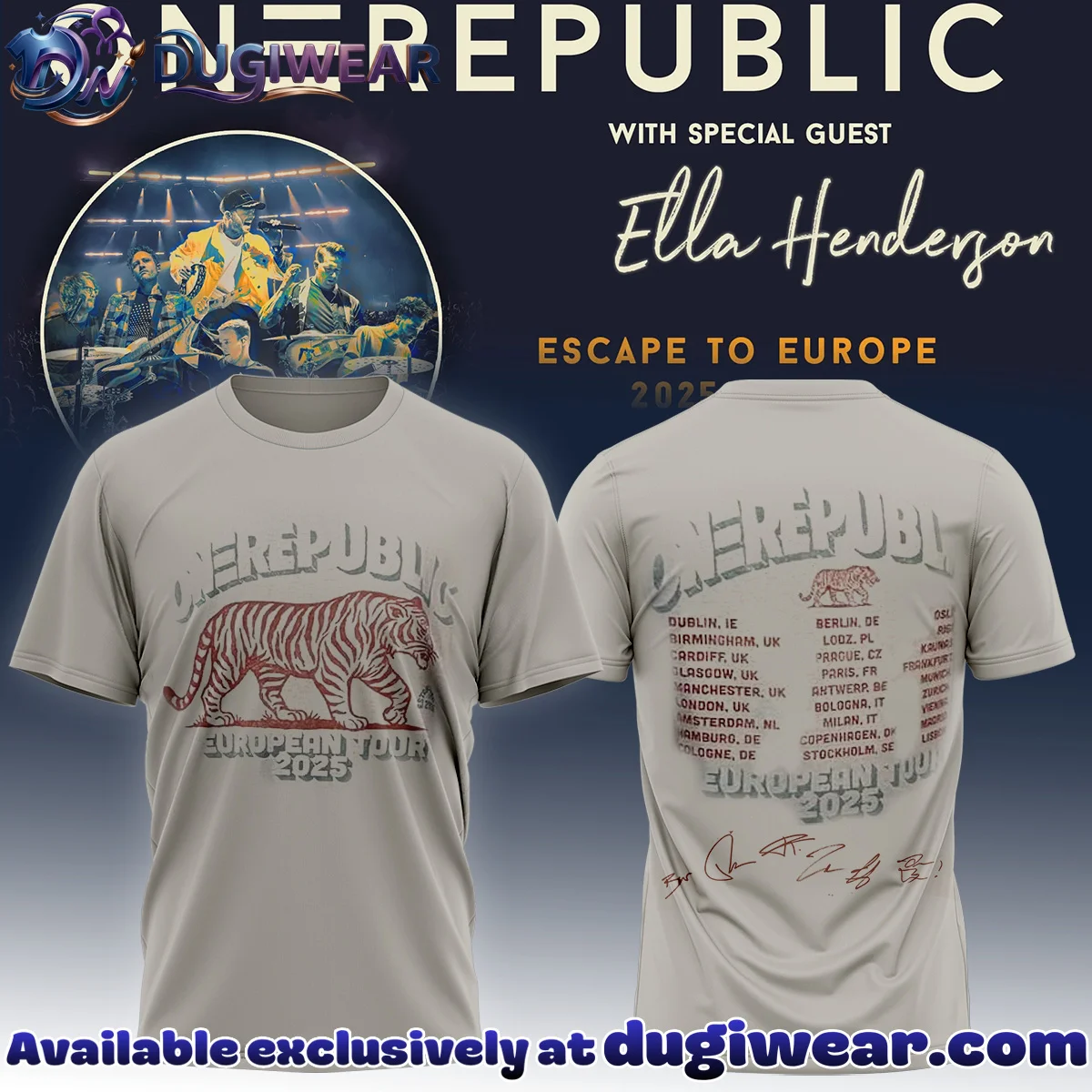 OneRepublic Shirt & Hoodie (Design 1)