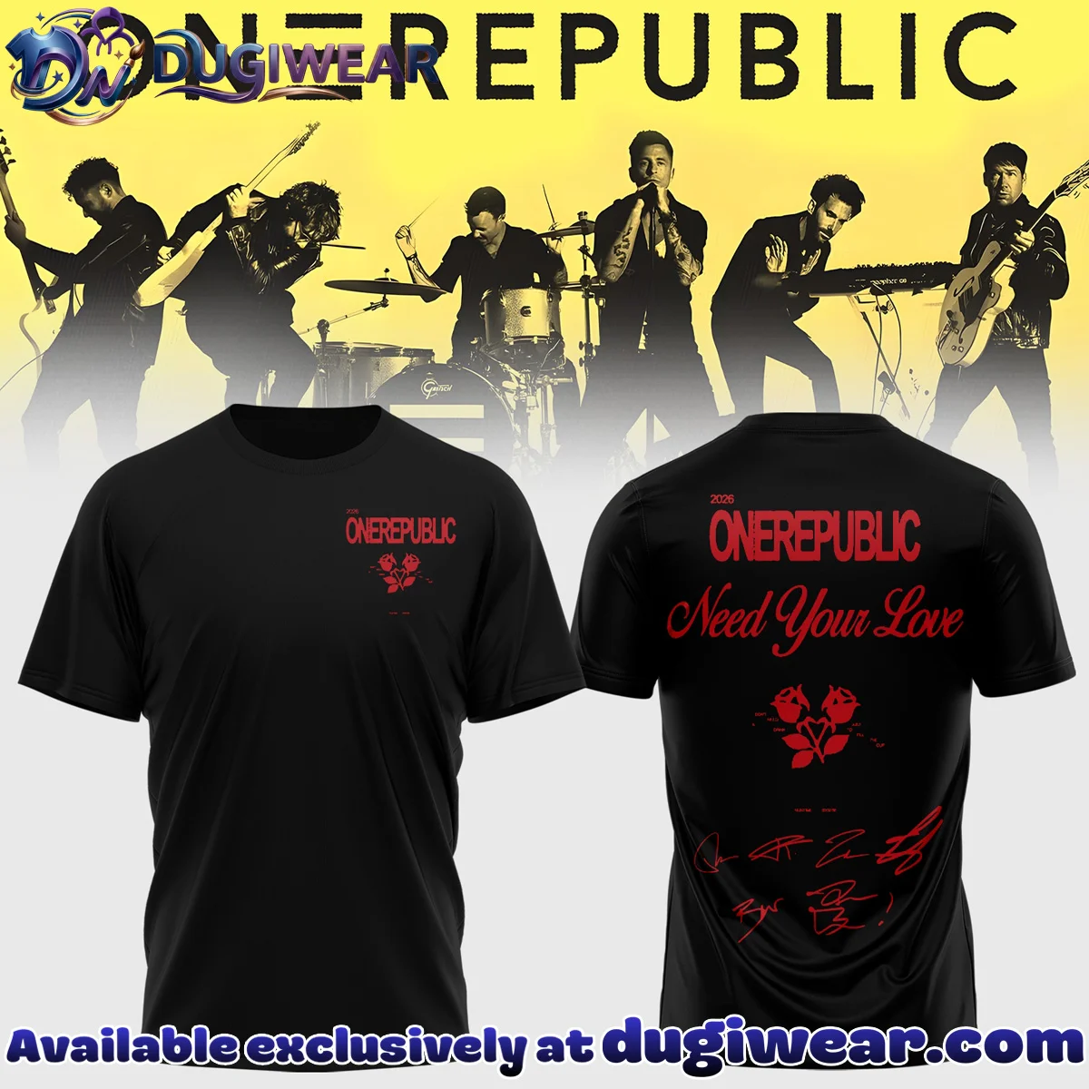 OneRepublic Shirt & Hoodie (Design 21)