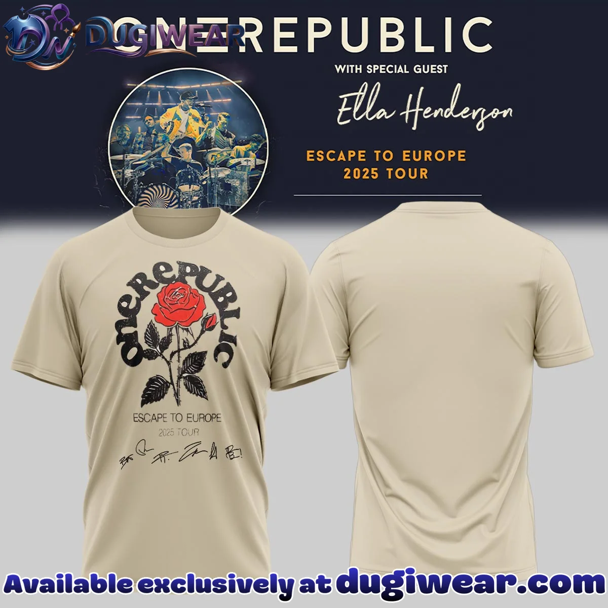 OneRepublic T-Shirt & Hoodie (Design 5)