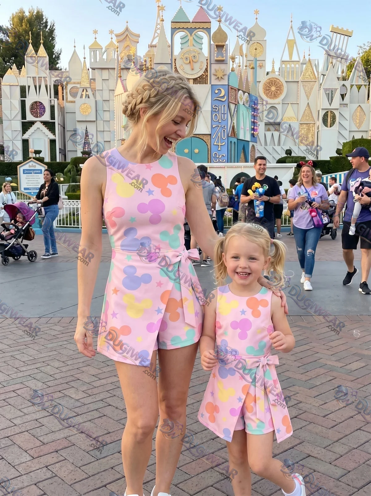 Pastel Mickey Athletic Dress - Tennis Dress Skirt, Disney Park Vacation Outfit, Pastel Mickey Skort Dress