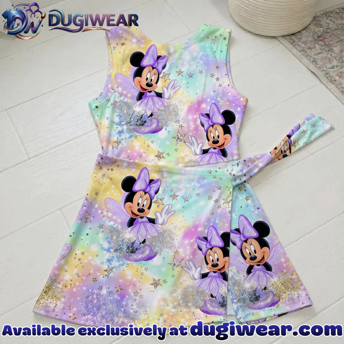 Pastel Minnie Mouse Athletic Dress - Tennis Dress Skirt, Disney Park Vacation Outfit, Pastel Minnie Skort Dress