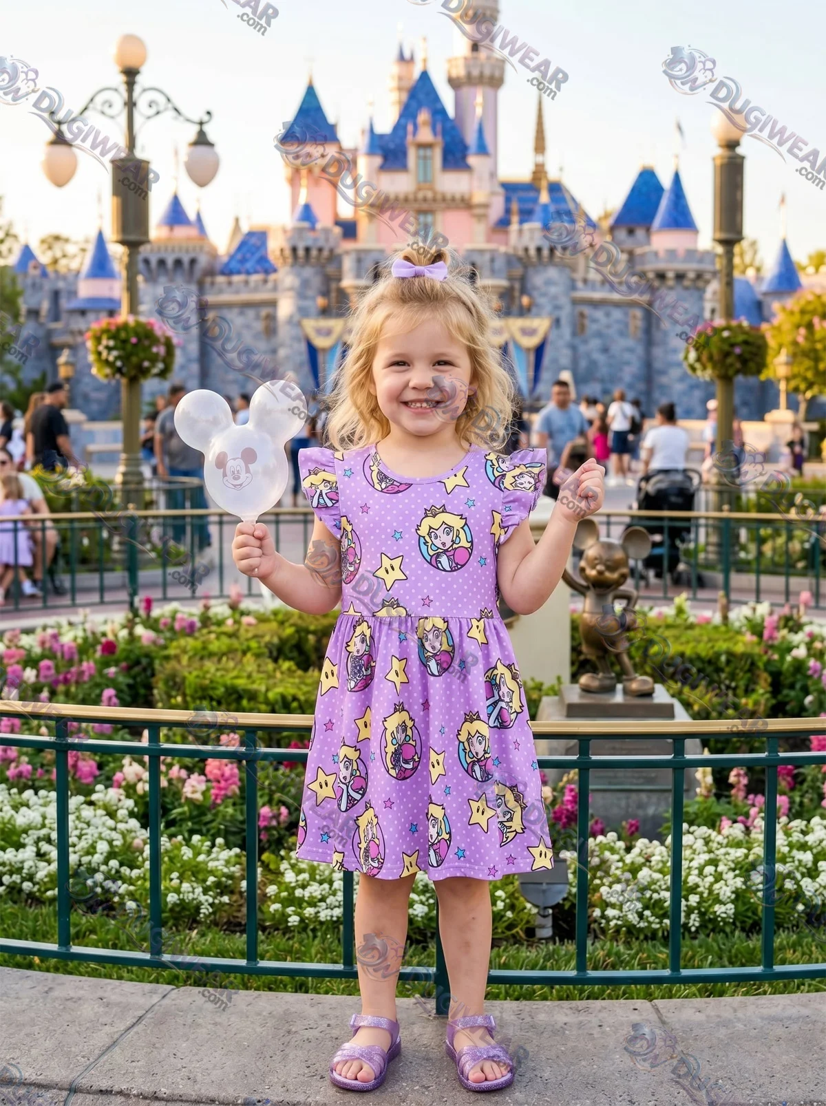 Princess Peach Twirl Skater Dress, Super Mario Outfit for Girls, Princess Peach Skater Dress