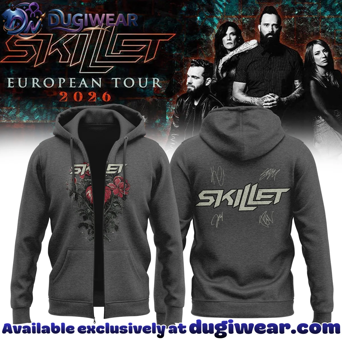 SKILLET EUROPEAN TOUR Shirt & Hoodie [Batch 6]