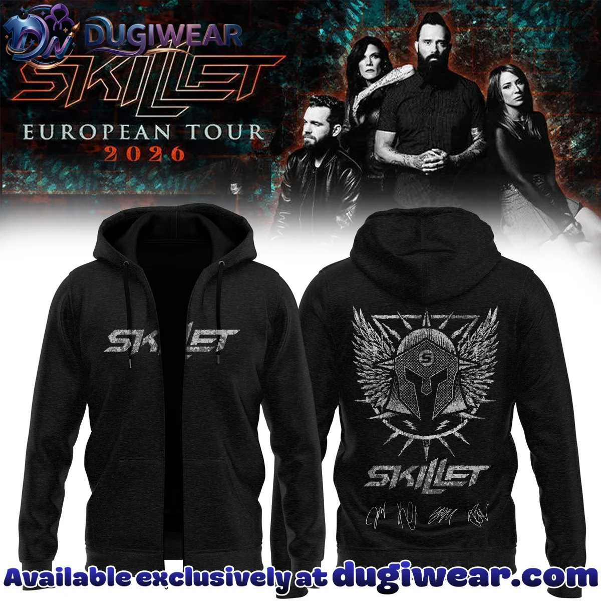 SKILLET EUROPEAN TOUR Shirt & Hoodie [Drop 7]