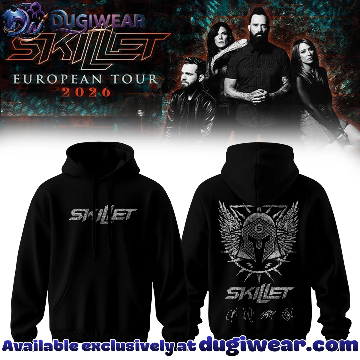 Skillet European Tour T-Shirt & Hoodie - Part 3