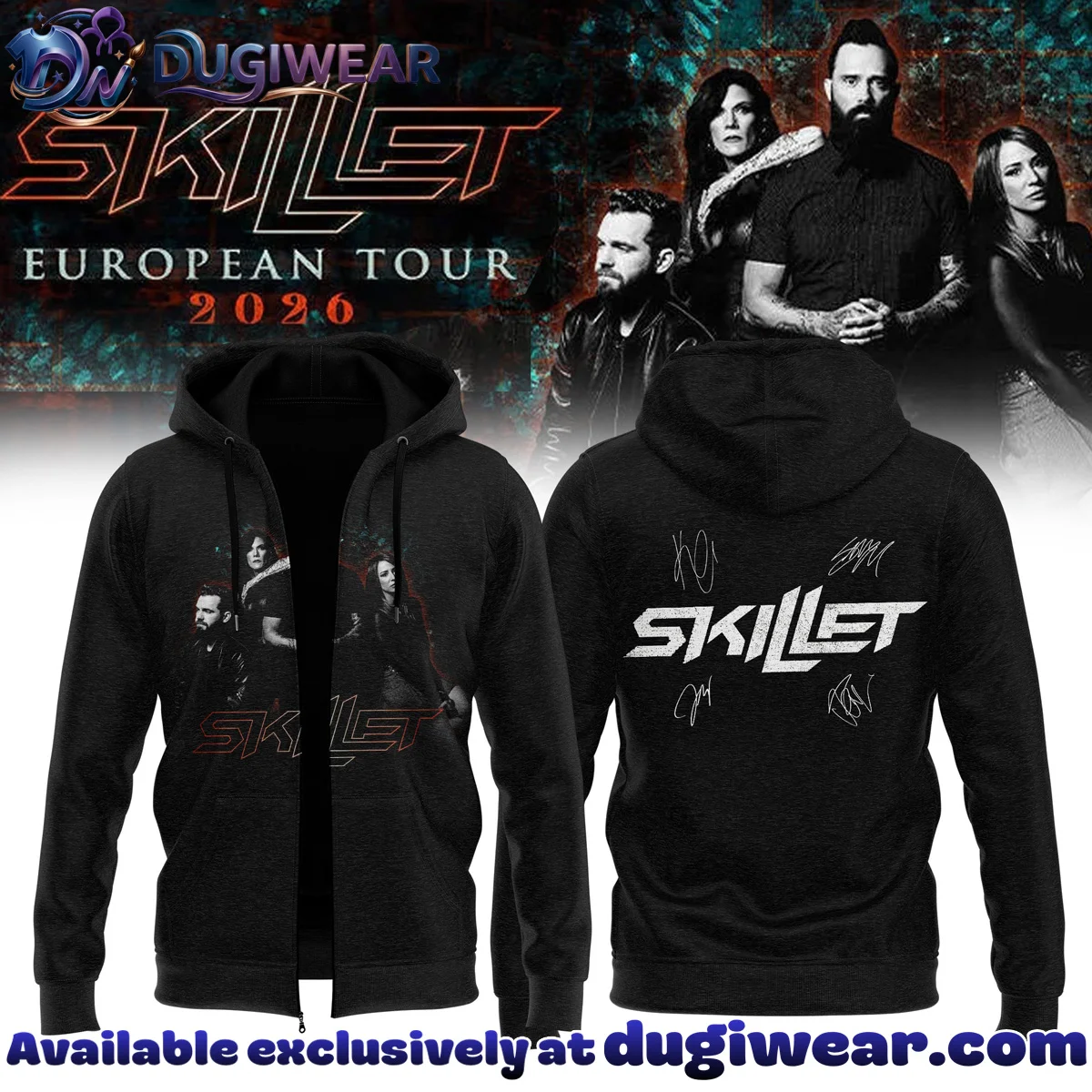 SKILLET EUROPEAN TOUR T-Shirt & Hoodie - Part 5