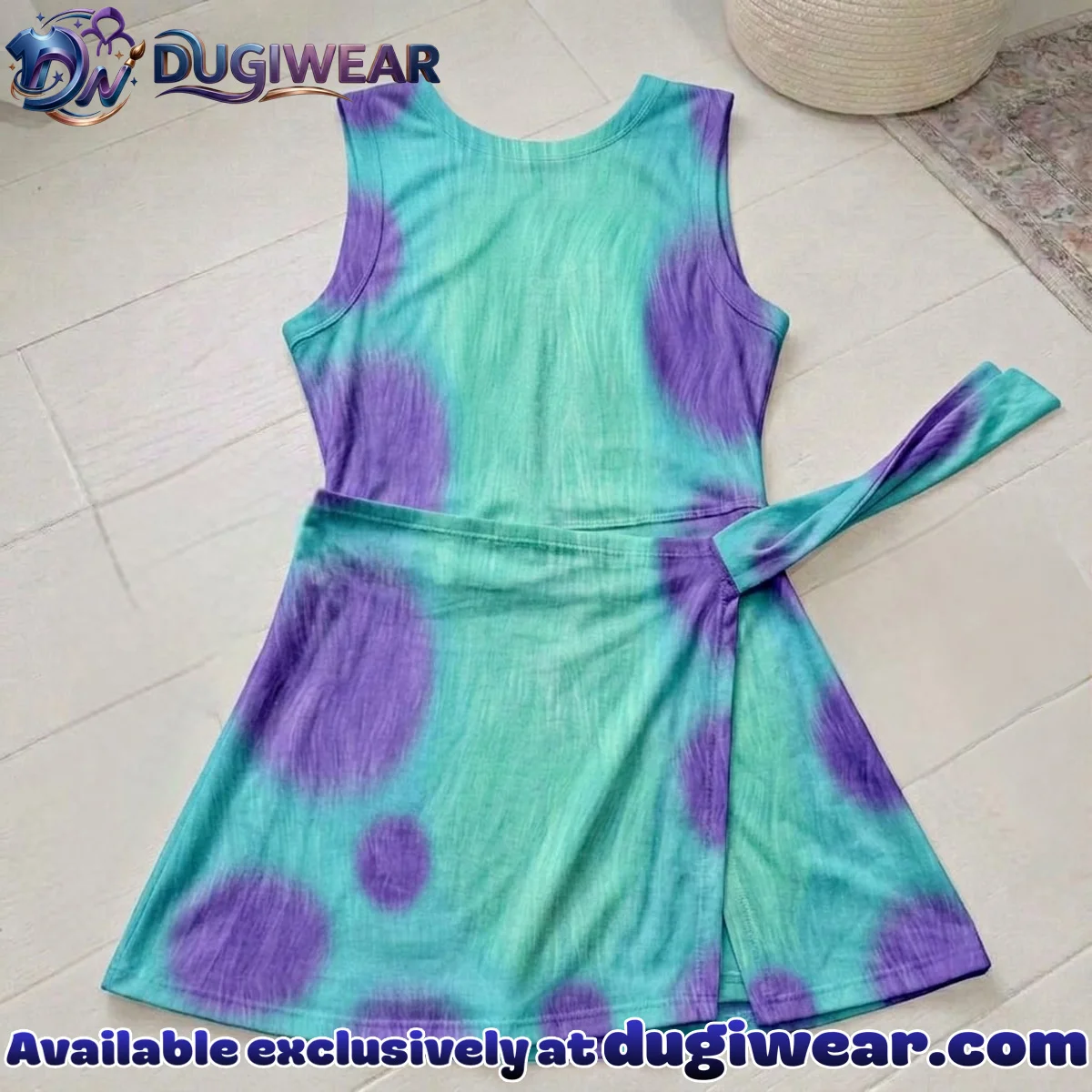 Sulley Athletic Dress - Tennis Dress Skirt, Monsters Inc Park Vacation Outfit, Sulley Skort Dress