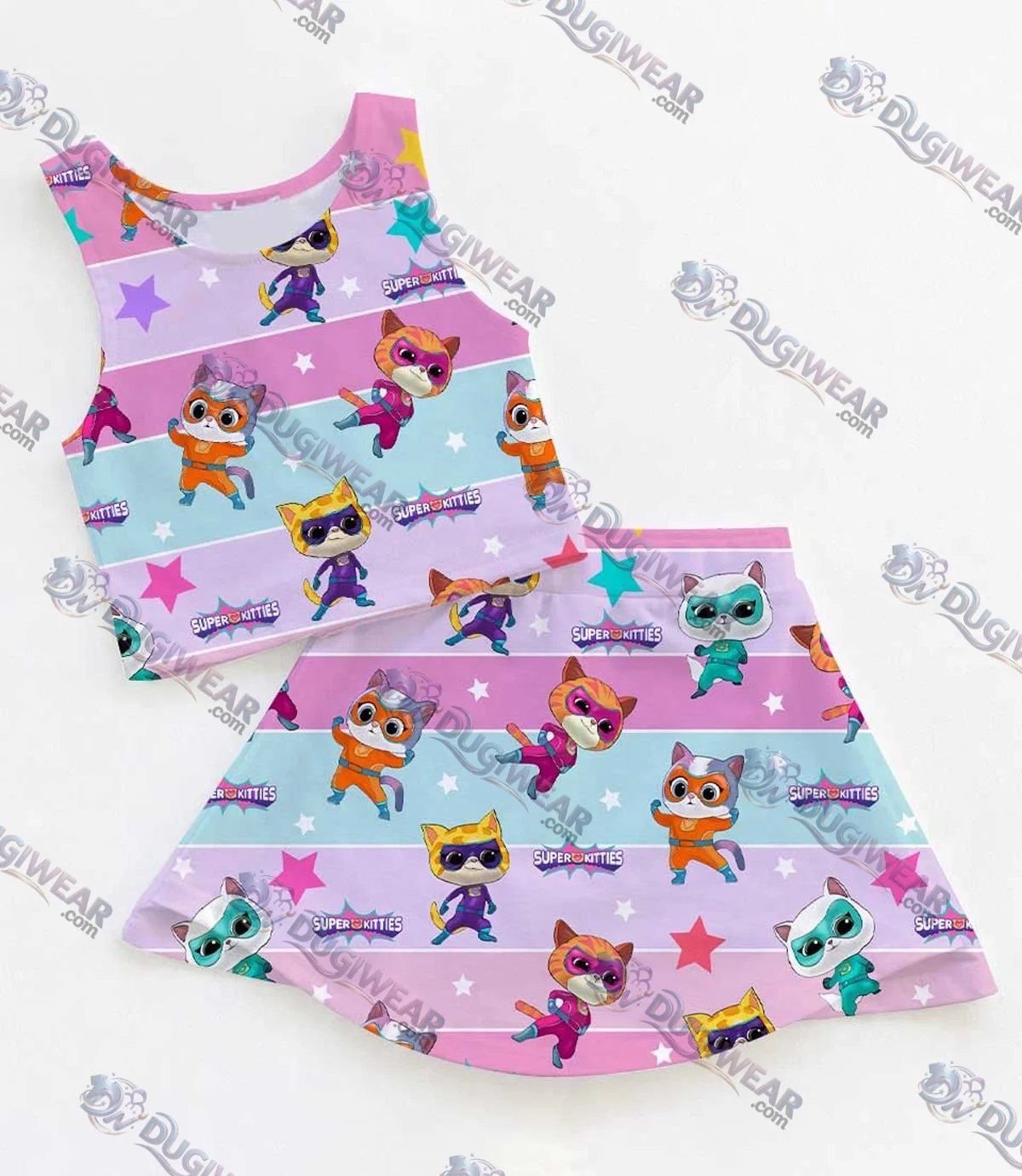 SuperKitties Matching Mom and Me Dress Set, Disney Junior Family Vacation Theme Park Outfit