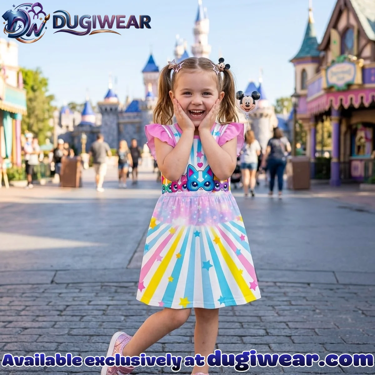 Superkitties Ruffle Skater Dress, Ginny Bitsy Sparks Buddy Disney Kids Birthday Outfit Disneyland Vacation Party Skater Dress Superkitties Ruffle Skater Dress, Ginny Bitsy Sparks Buddy Disney Kids Birthday Outfit Disneyland Vacation Party Skater Dress