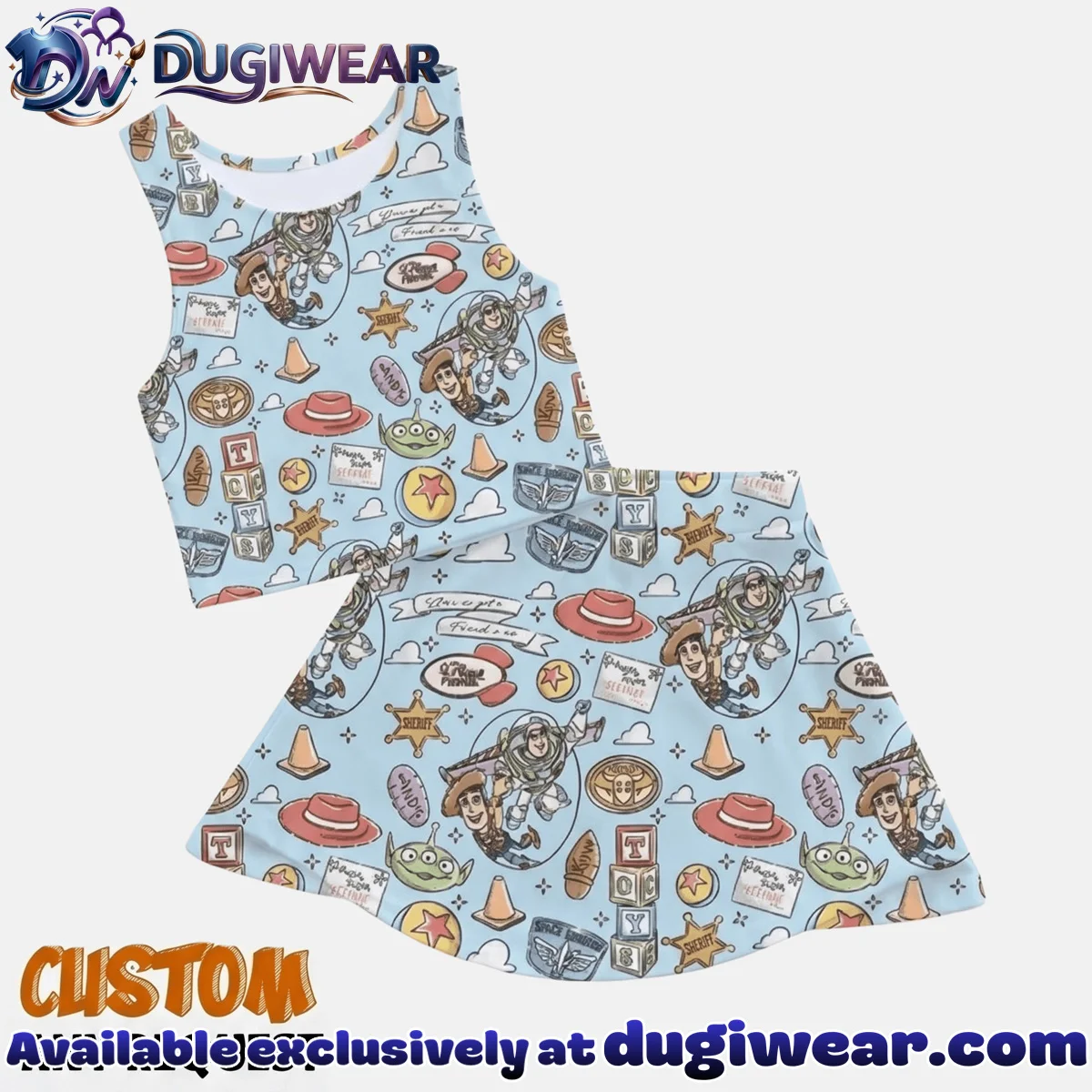 Toy Story Activewear Set Mom Daughter Disney Vacation Matching Dress Disney Trip Outfit