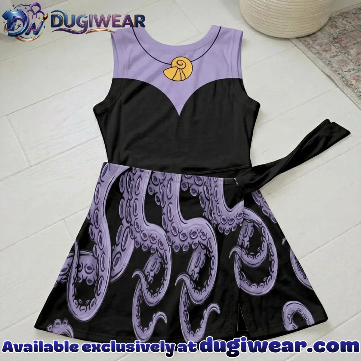 Ursula Athletic Dress - Tennis Dress Skirt, Disney Villains Park Vacation Outfit, Ursula Skort Dress